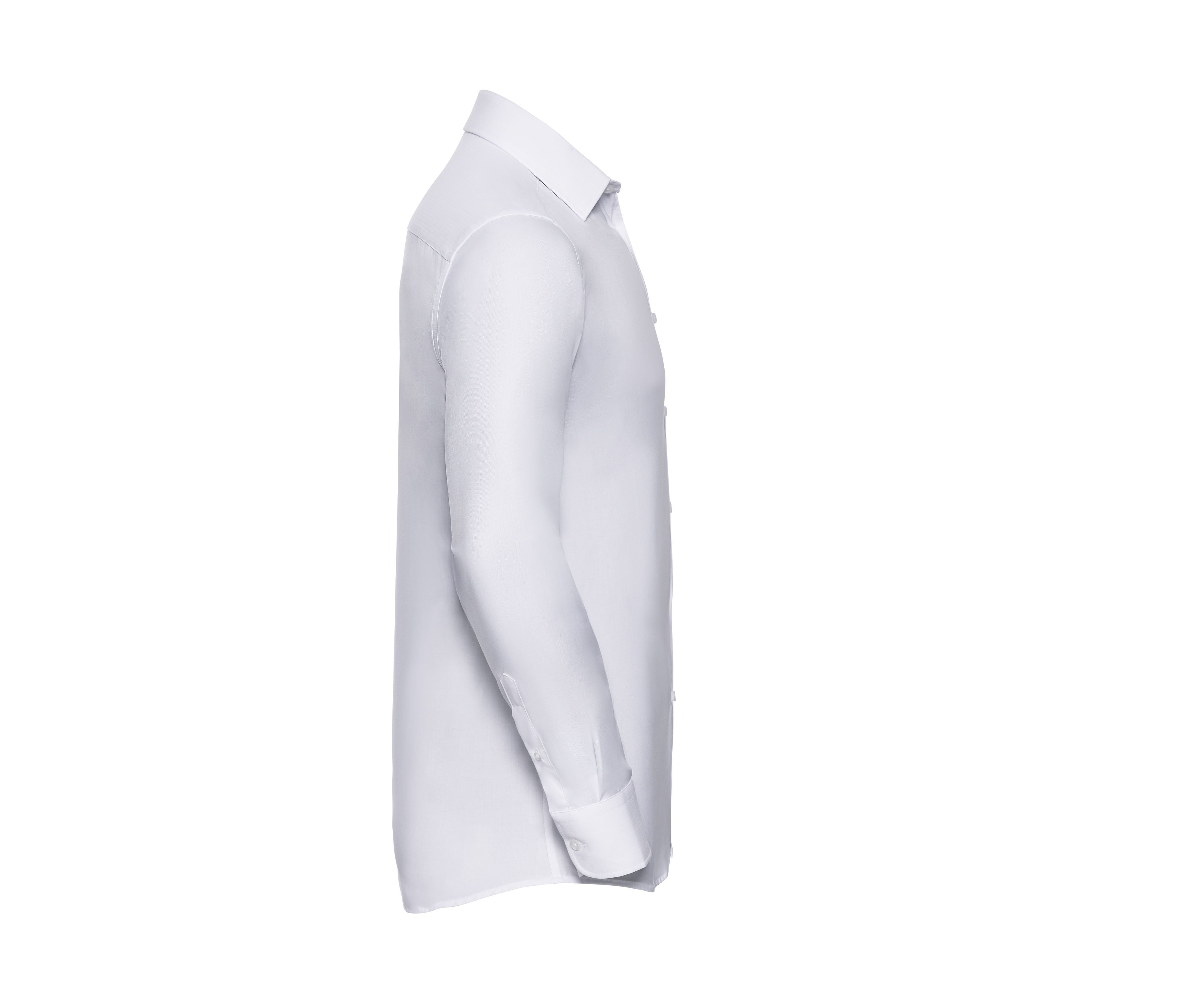 MEN'S LONG SLEEVE TAILORED HERRINGBONE SHIRT